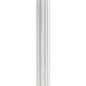 Possini Euro Design Cadence Modern Glam Style Floor Lamp Art Deco 62″ Tall Brushed Nickel Crystal Glass Standing Column Linen Fabric Drum Shade for Living Room Reading House Bedroom
