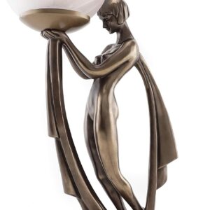 Goddess Figurine Art Deco Lamp